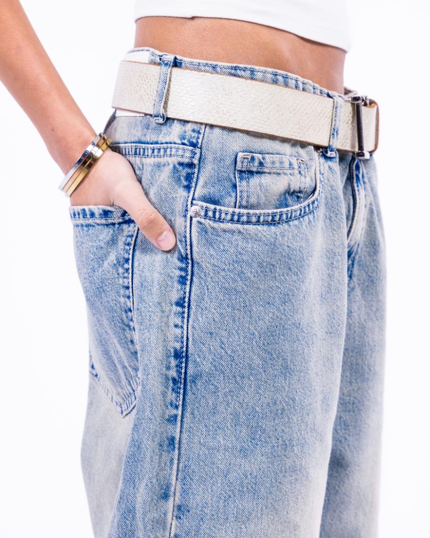 Low-Waist Straight-Leg Jeans.