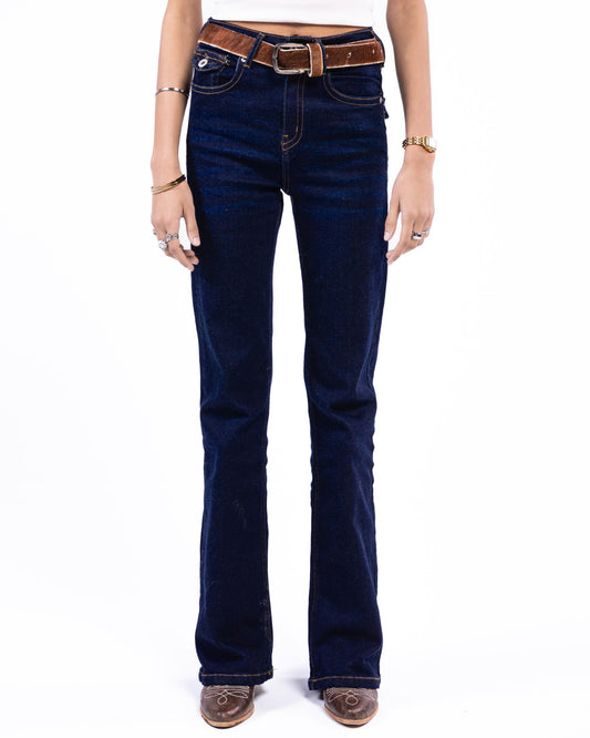 High-Waist Flared Jeans