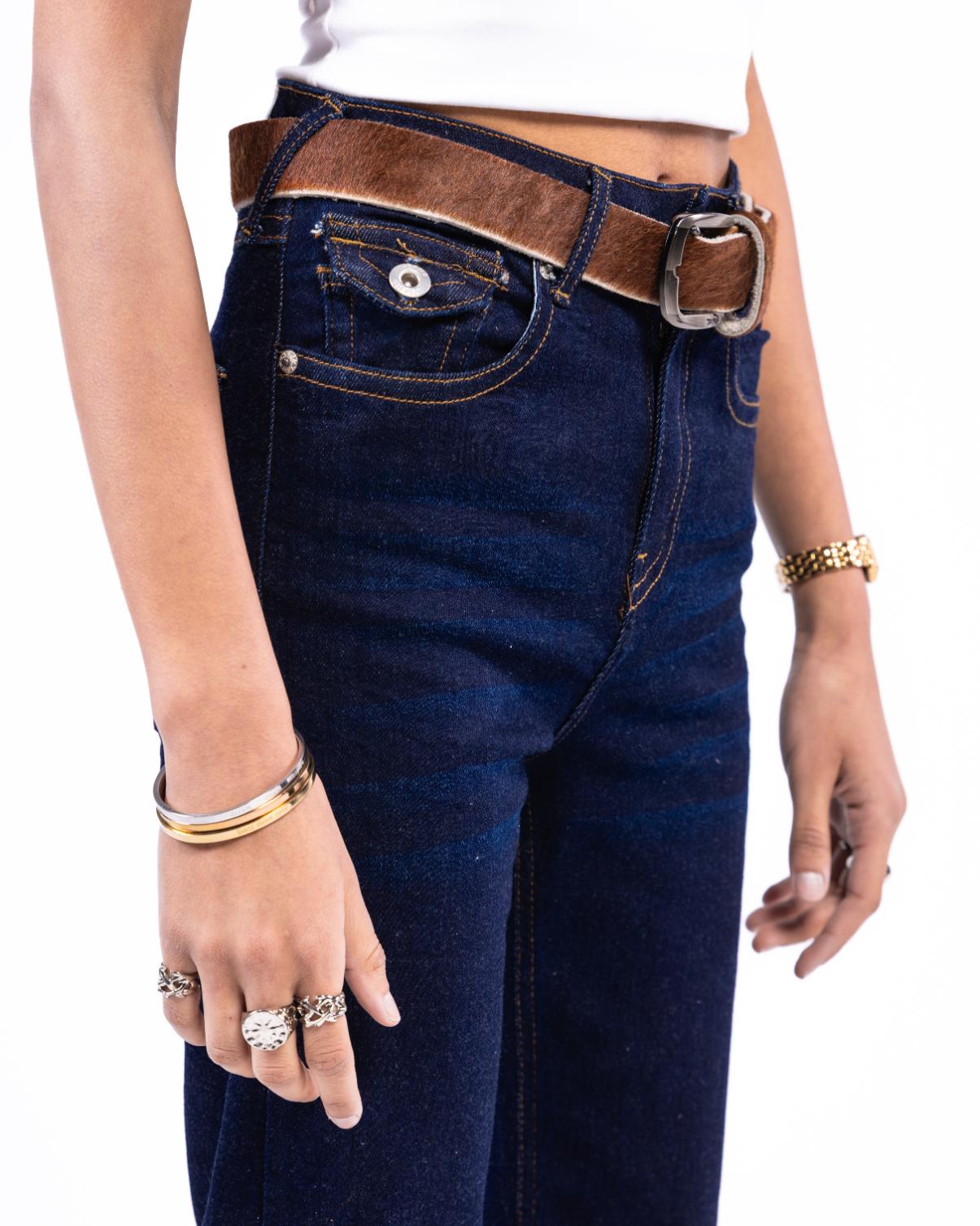 High-Waist Flared Jeans