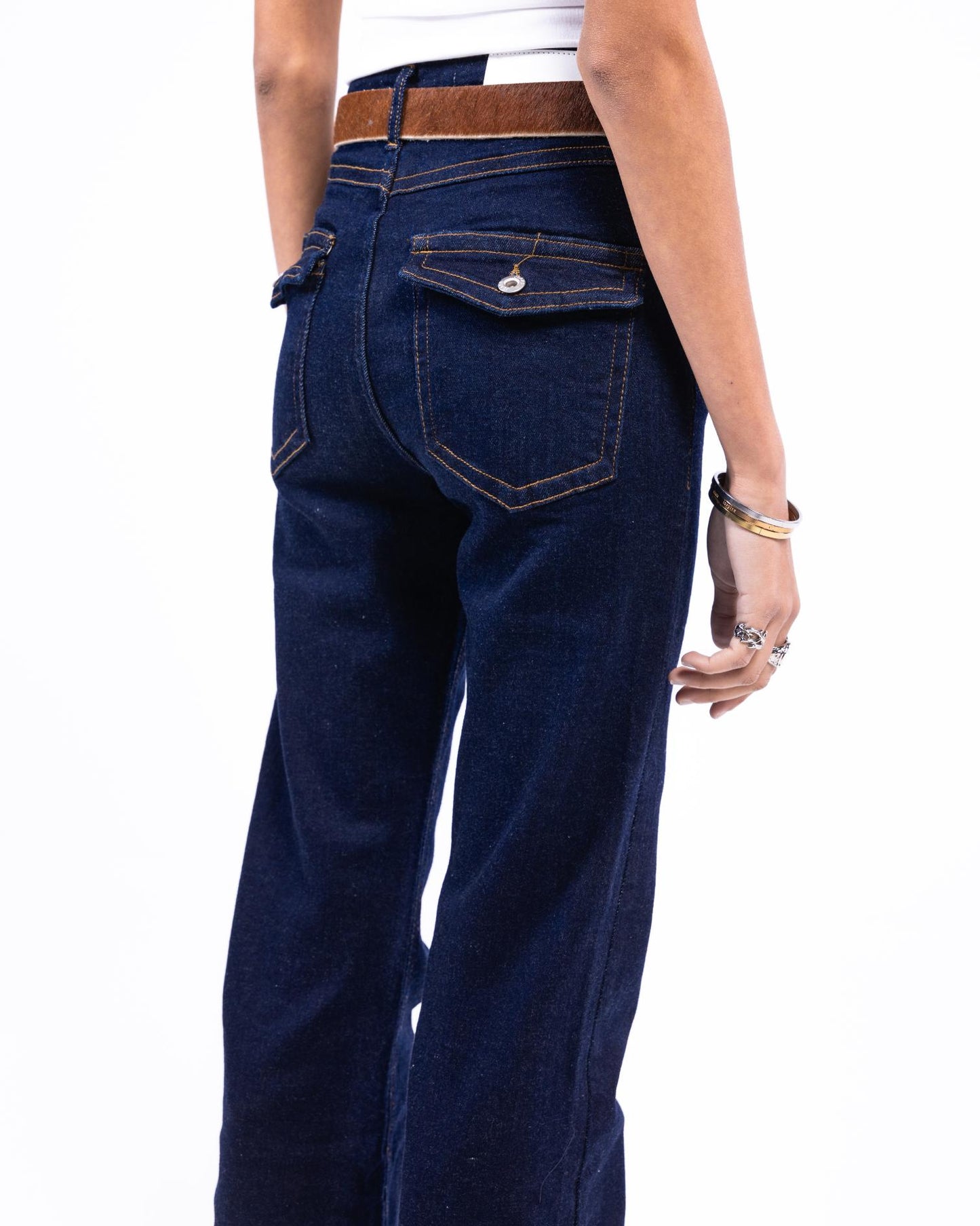 High-Waist Flared Jeans