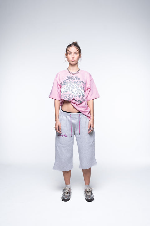 Gun-smith Pink Cropped-Boxy T-shirt