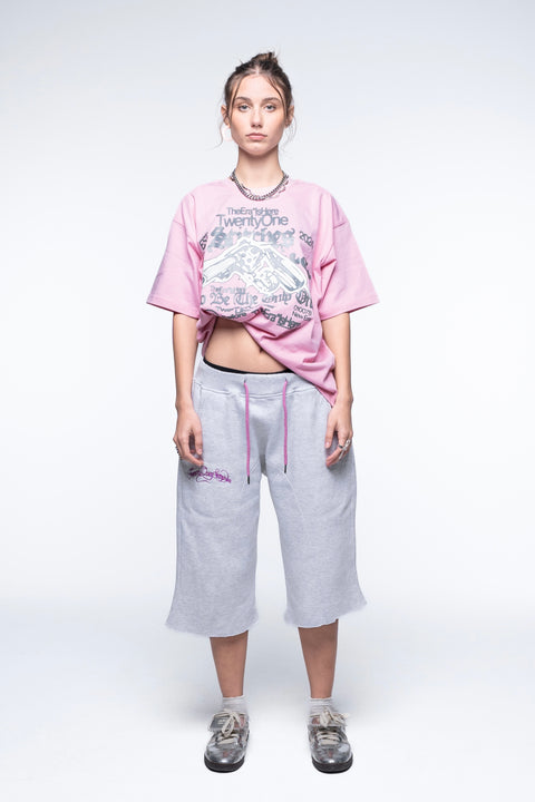 Gun-smith Pink Cropped-Boxy T-shirt